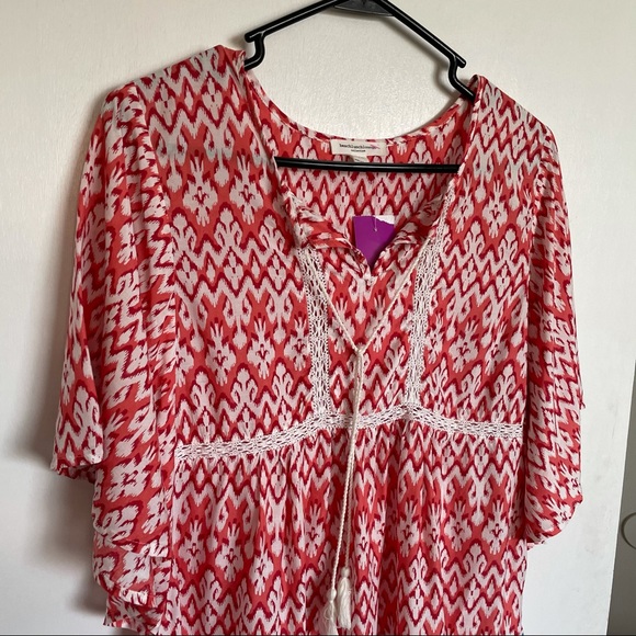 BeachLunchLounge Multicolor Wing Sleeve Top - Size M - Picture 2 of 11